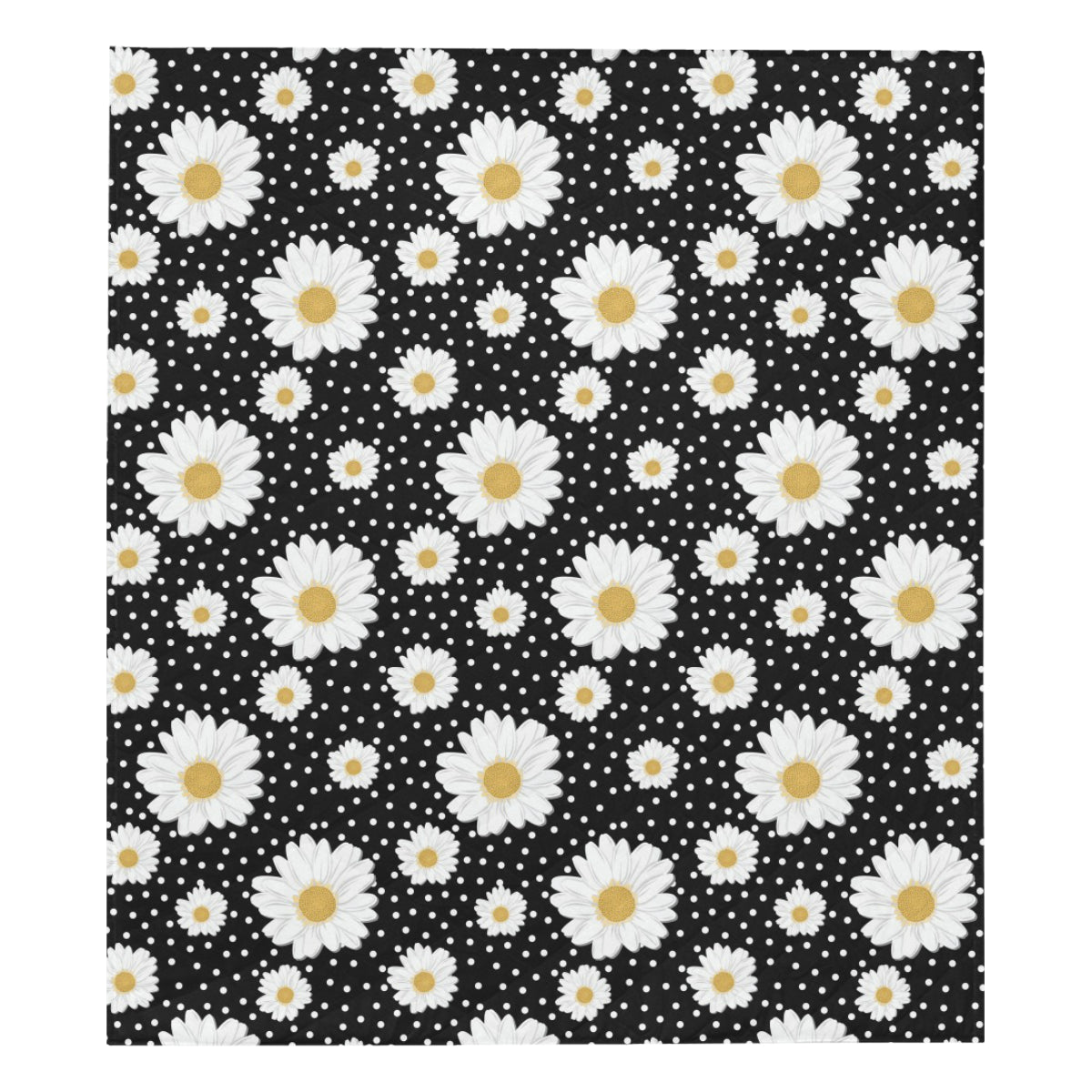 Daisy Pattern Print Design DS02 Premium Quilt