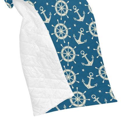Anchor Pattern Print Design 01 Premium Quilt