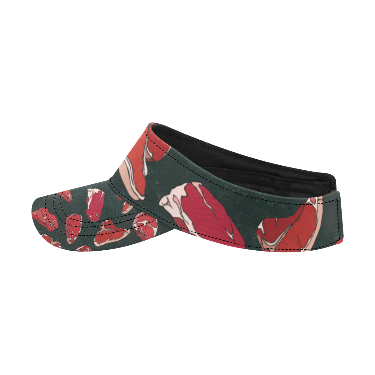 Meat Pattern Print Design 01 Unisex Sun Visor