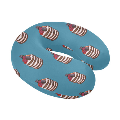 Pancake Pattern Print Design A03 U-Shaped Travel Neck Pillow
