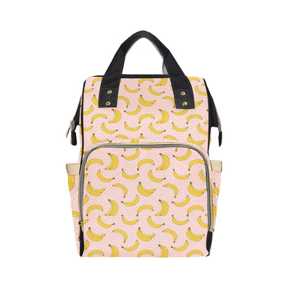 Banana Pattern Print Design BA06 Diaper Bag Backpack