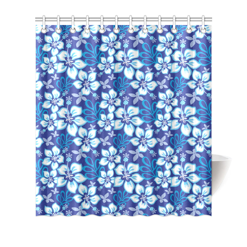 Hibiscus Pattern Print Design HB04 Shower Curtain