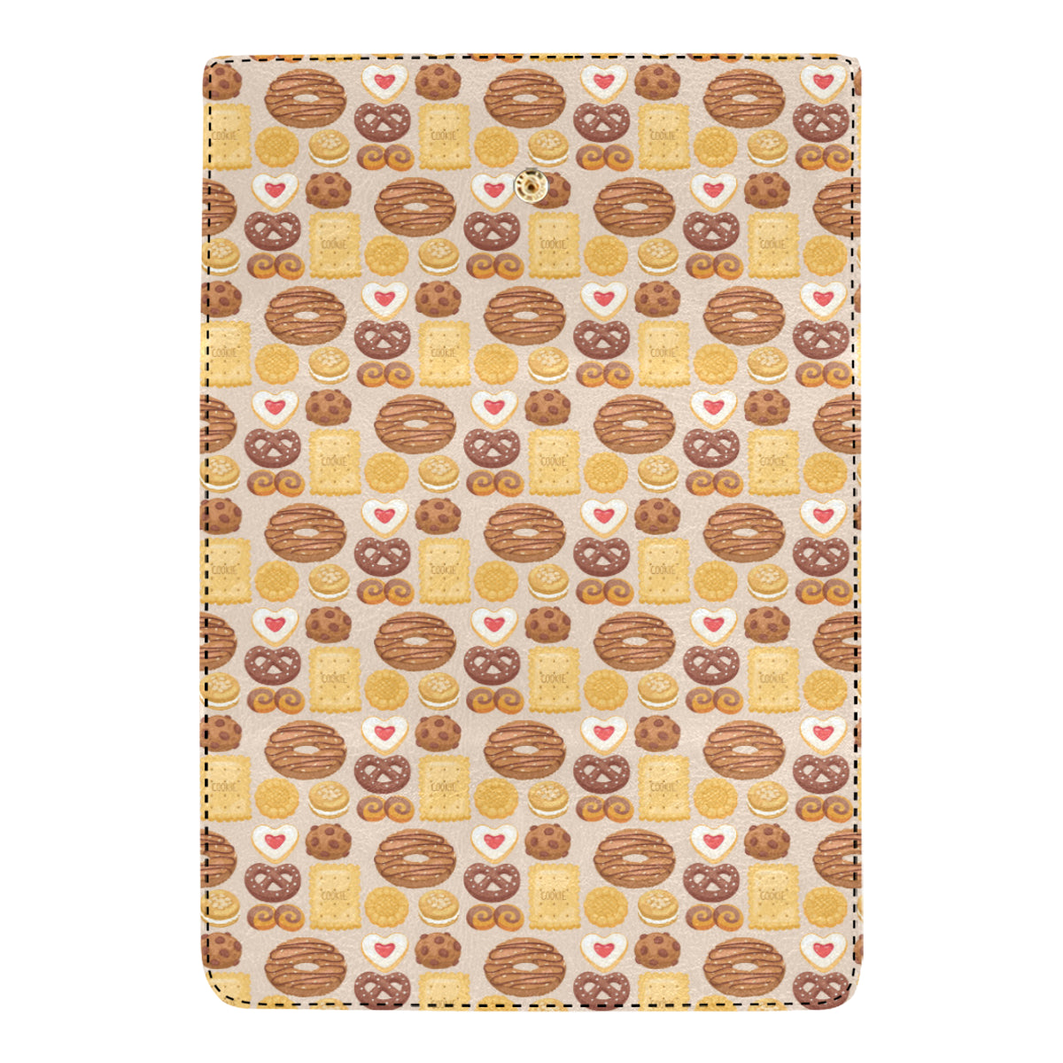 Cookie Pattern Print Design 02 Women's Trifold Wallet