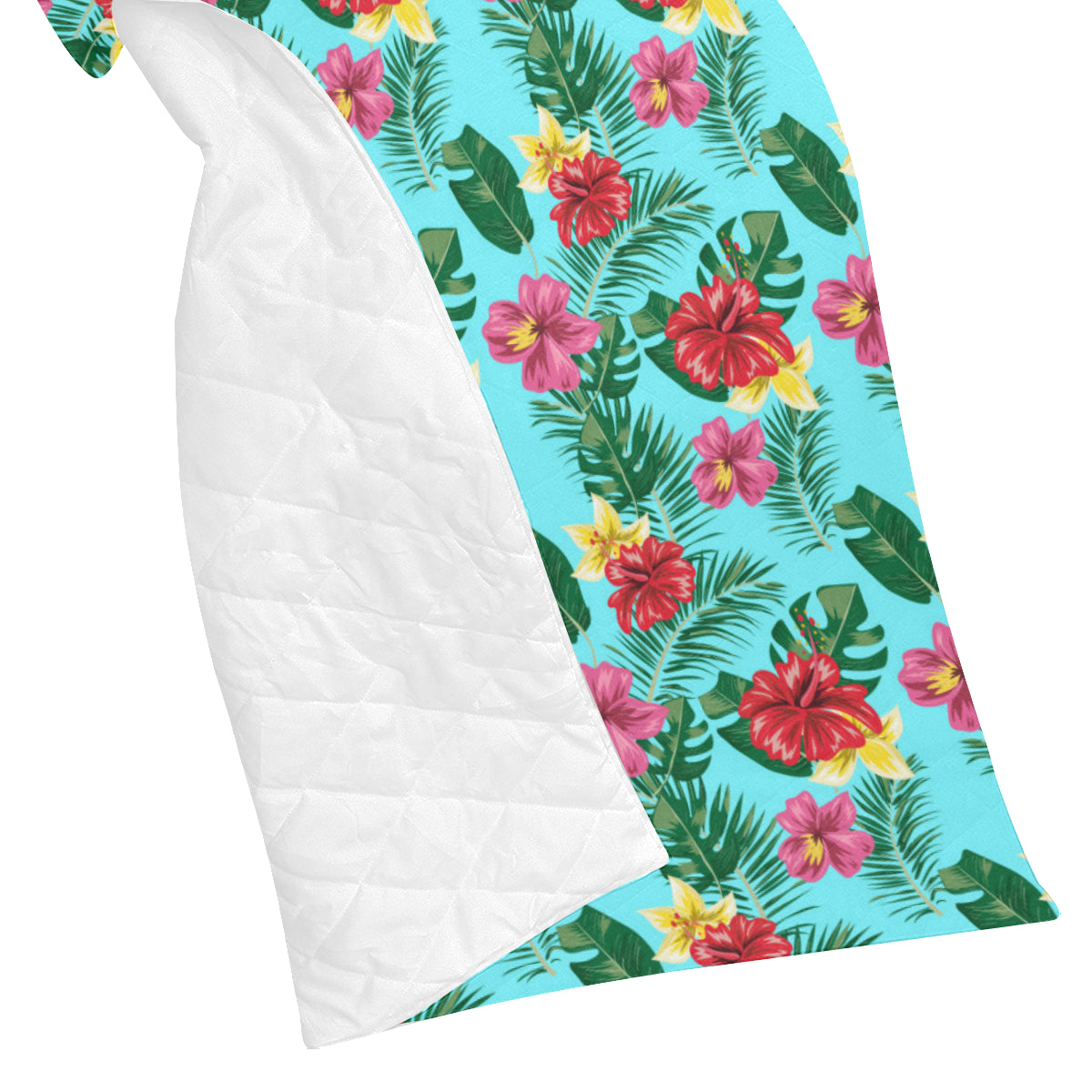 Hibiscus Hawaiian Flower Premium Quilt