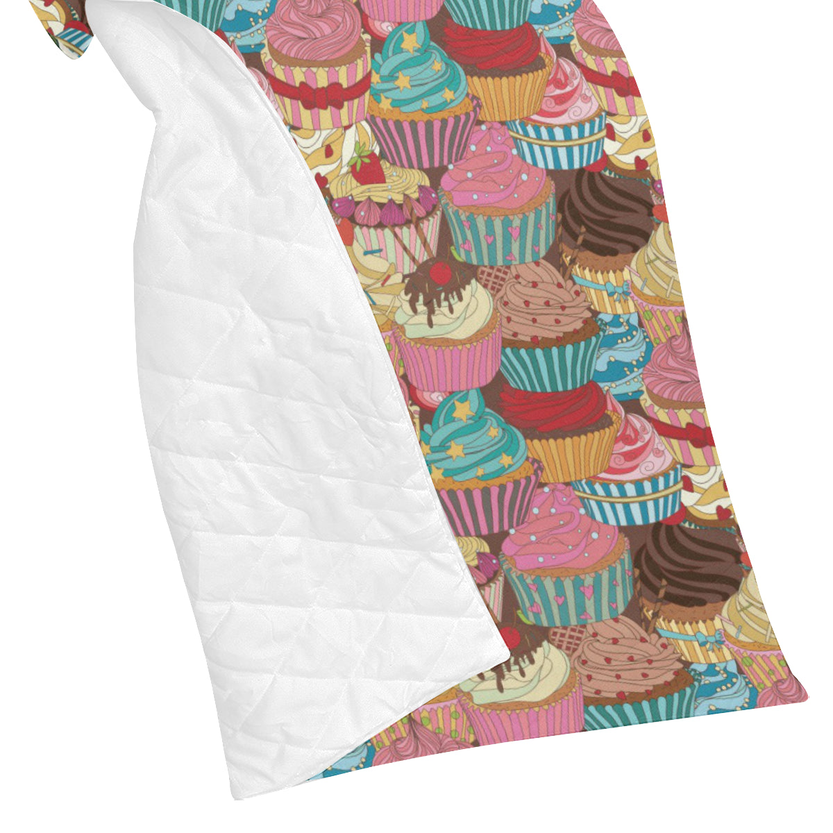 Cupcake Pattern Print Design CP01 Premium Quilt