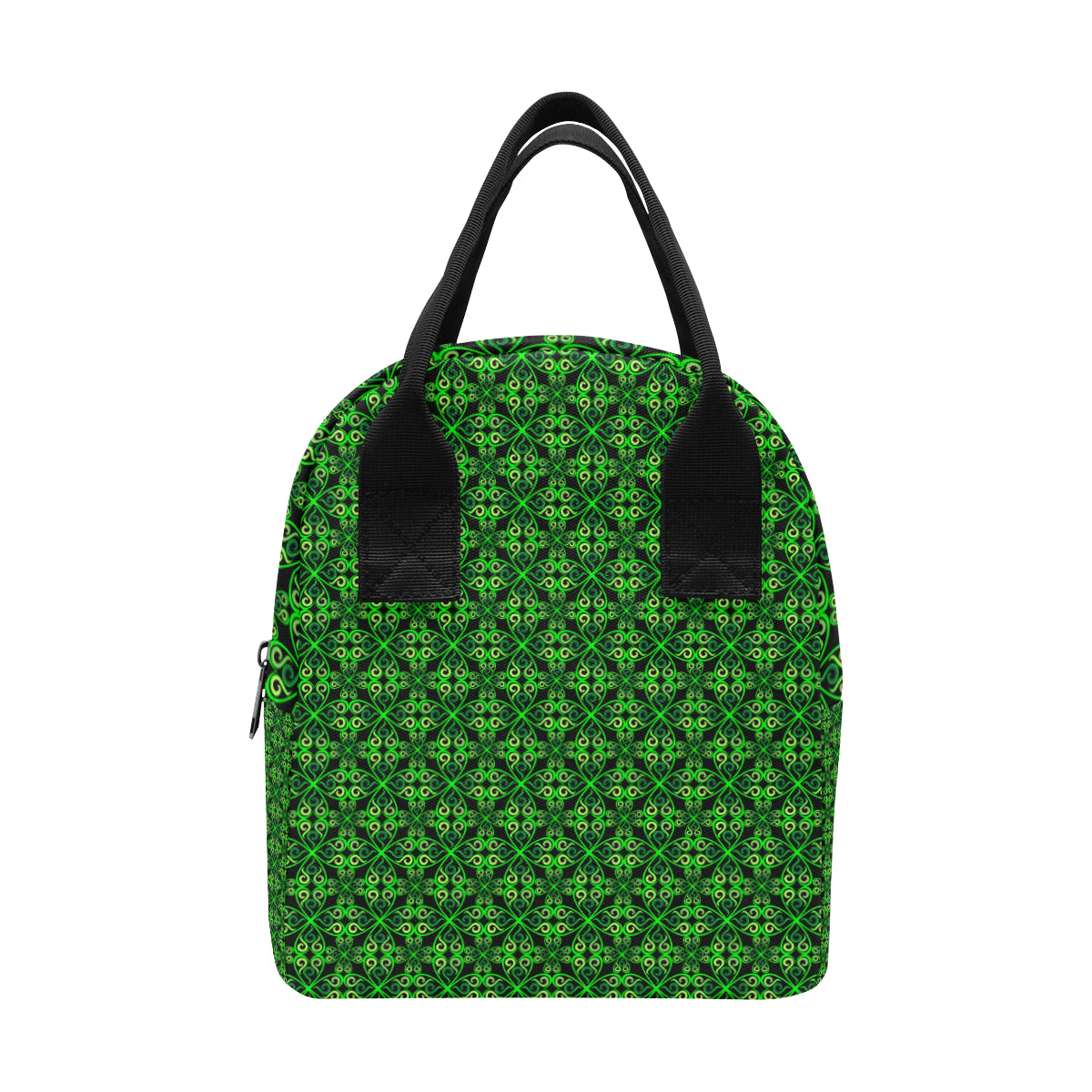 Celtic Green Neon Design Insulated Lunch Bag