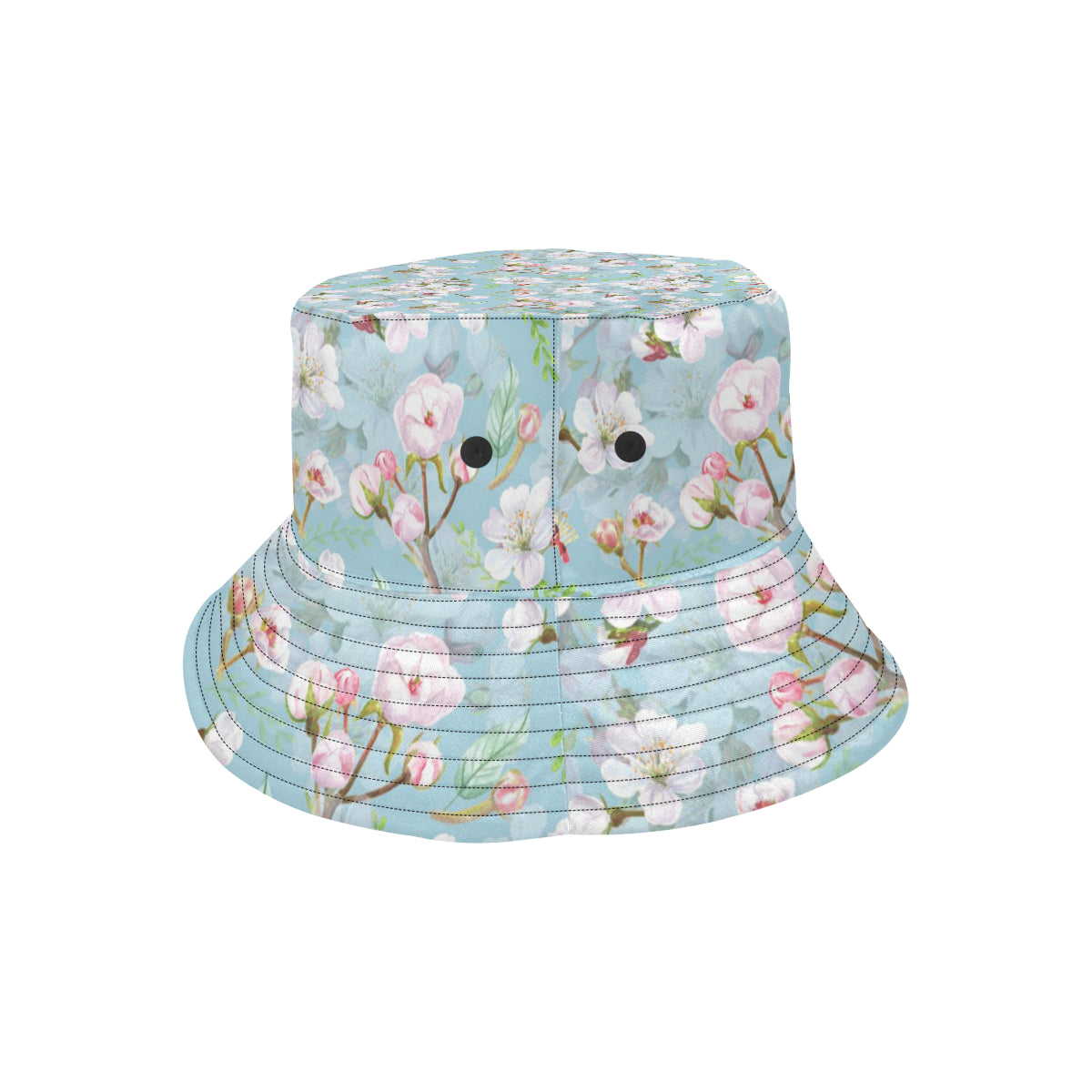 Apple blossom Pattern Print Design AB06 Unisex Bucket Hat