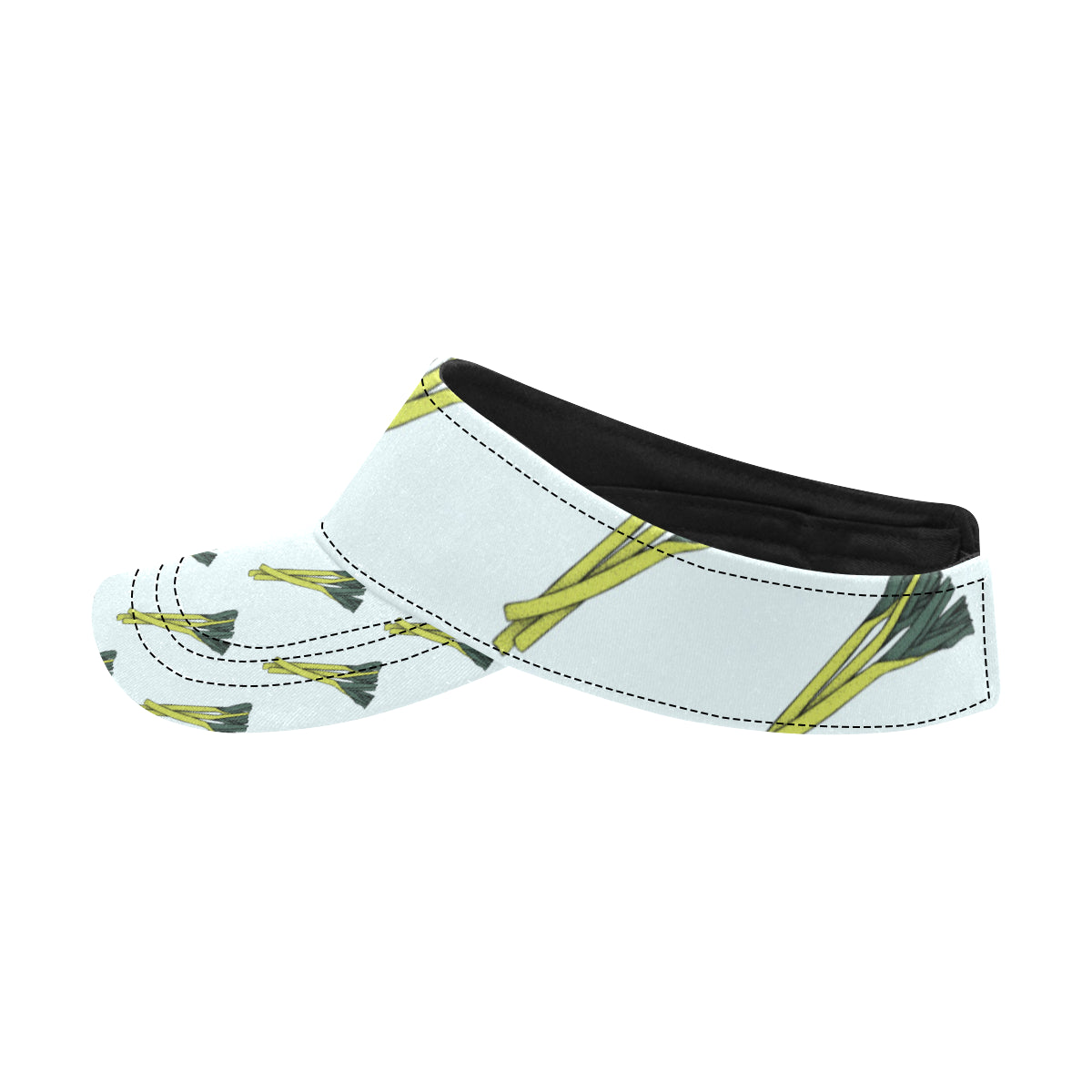 Leek Pattern Print Design 03 Unisex Sun Visor