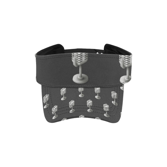 Microphone Vintage Pattern Print Design 01 Unisex Sun Visor
