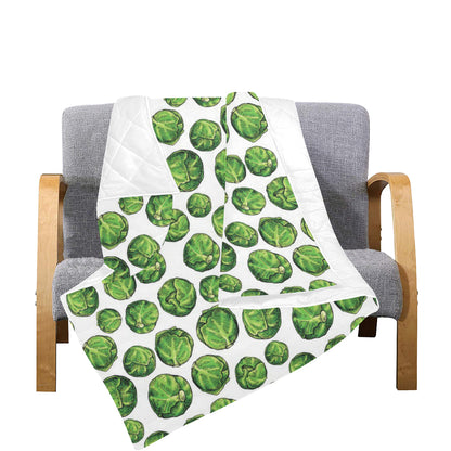 Brussels Sprouts Pattern Print Design 02 Premium Quilt