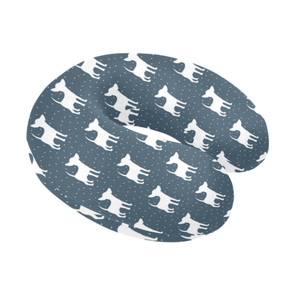 Chihuahua Pattern Print Design 03 U-Shaped Travel Neck Pillow