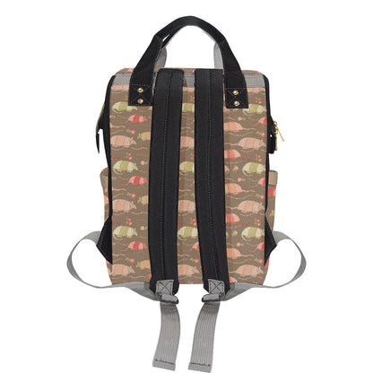 Armadillo Pattern Print Design 04 Diaper Bag Backpack