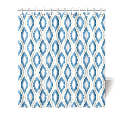 Ikat Pattern Print Design 02 Shower Curtain