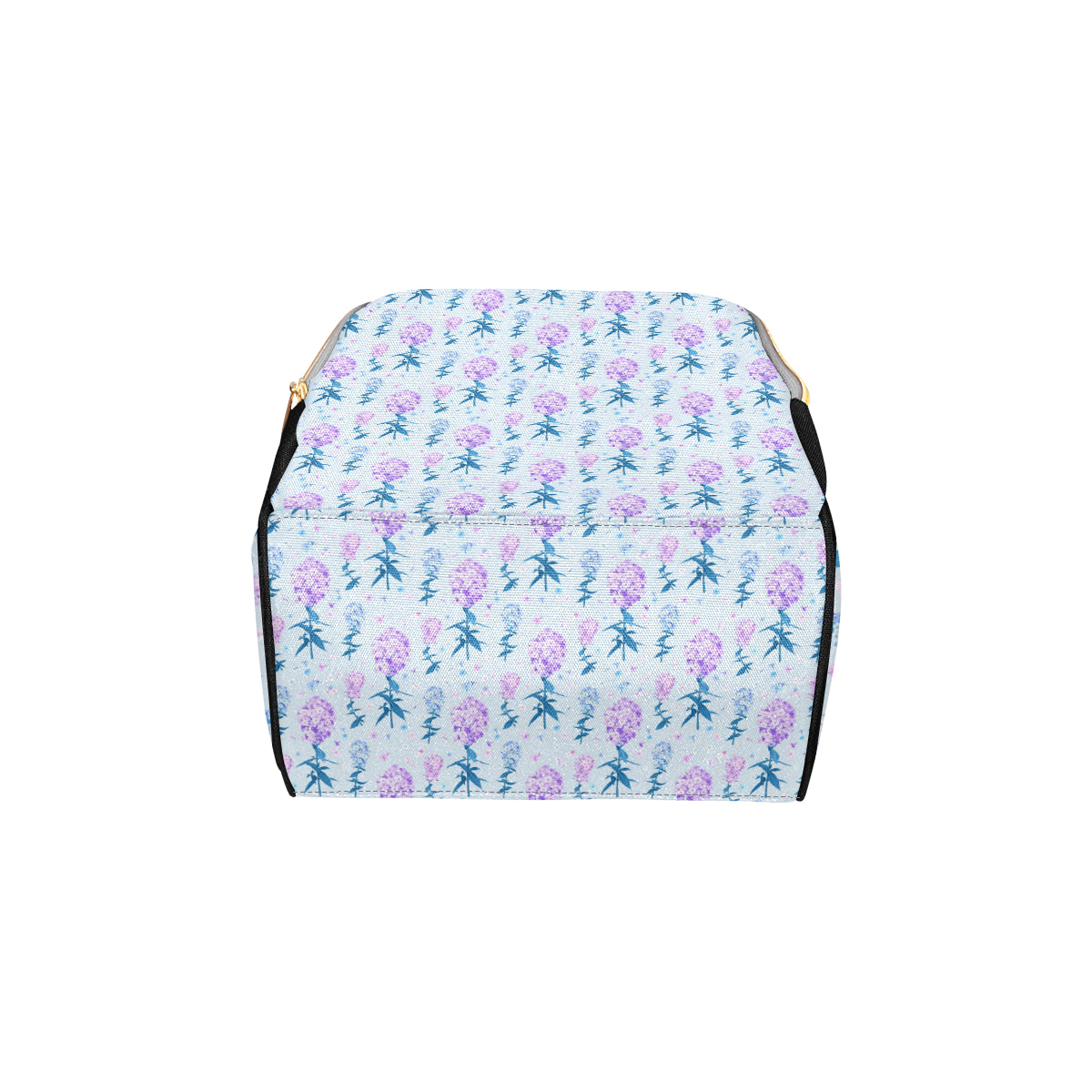Lilac Pattern Print Design LI05 Diaper Bag Backpack