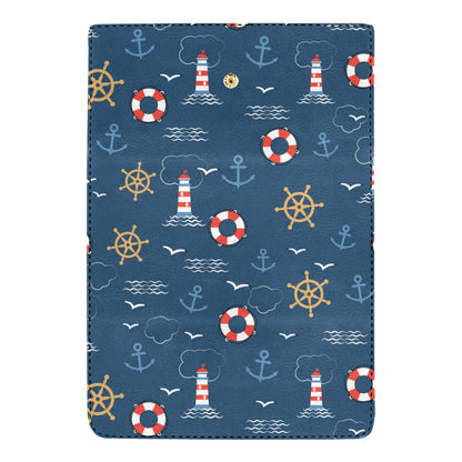 Nautical Pattern Print Design A06 Women's Trifold Wallet