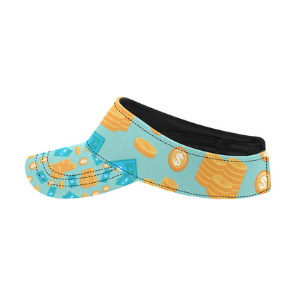 Money Pattern Print Design 03 Unisex Sun Visor