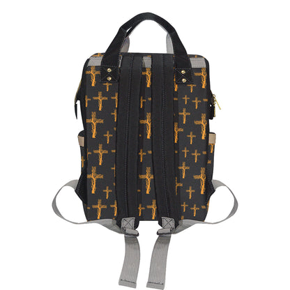 Christian Tree of Life Cross Design Diaper Bag Backpack