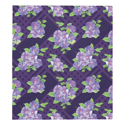 Morning Glory Pattern Print Design MG03 Premium Quilt