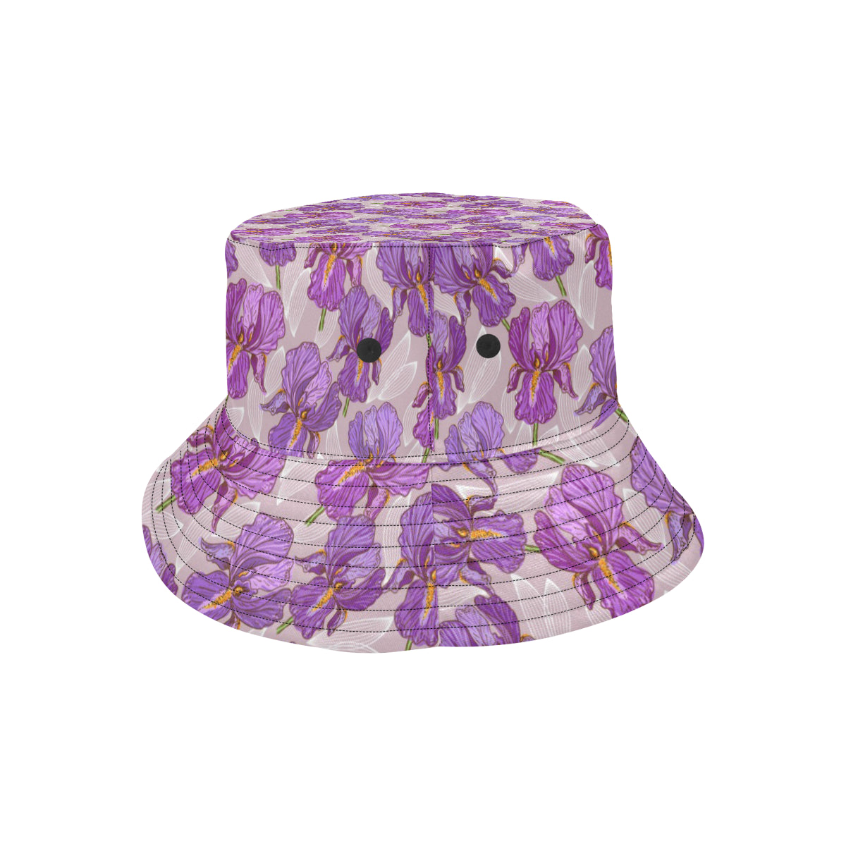 Iris Pattern Print Design IR05 Unisex Bucket Hat