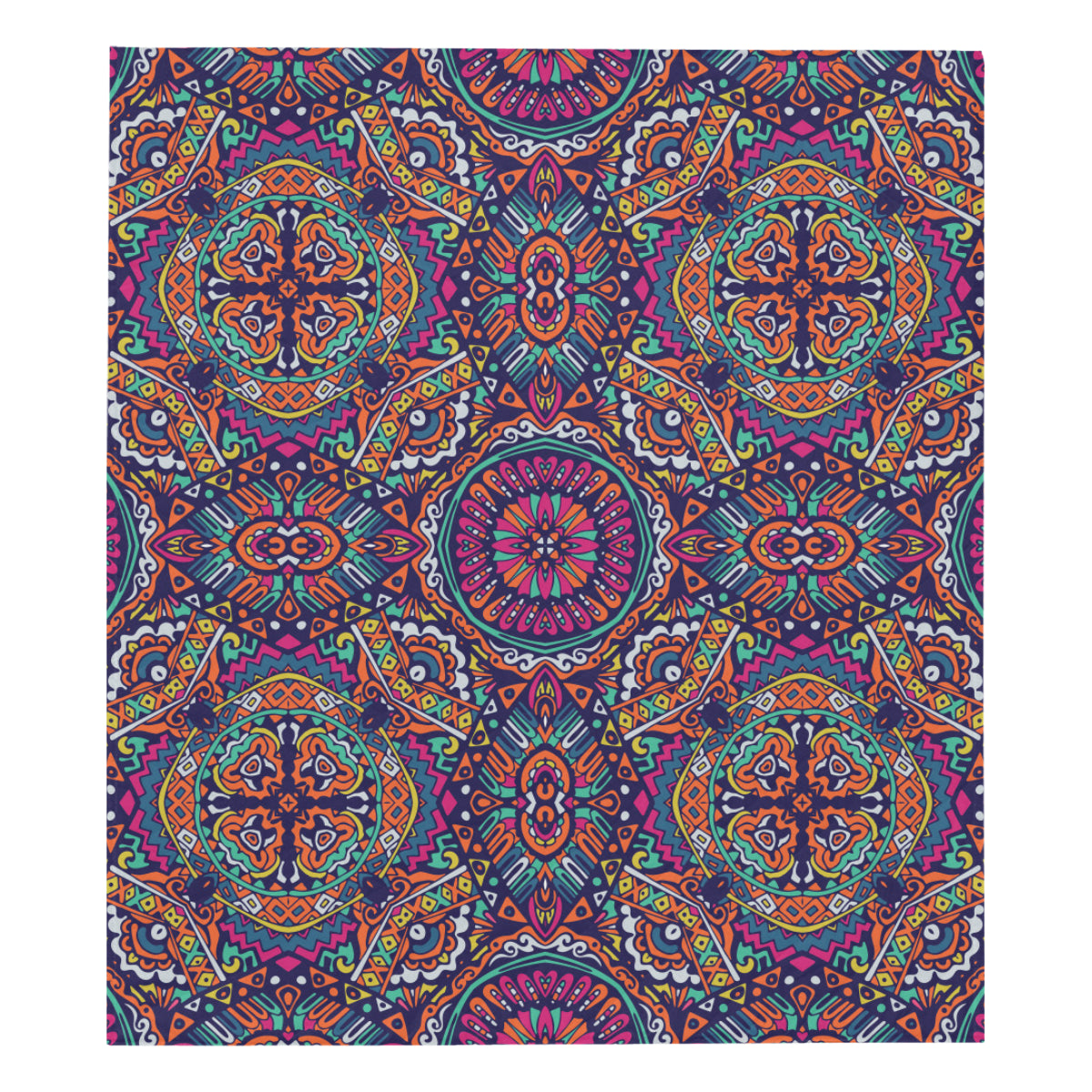 Boho Pattern Print Design 06 Premium Quilt