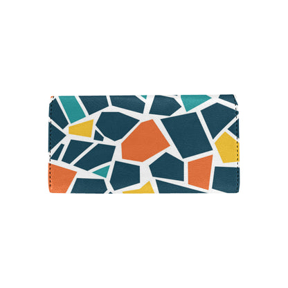 Mosaic Pattern Print Design 02 Women's Trifold Wallet