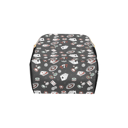 Casino Pattern Print Design 02 Diaper Bag Backpack