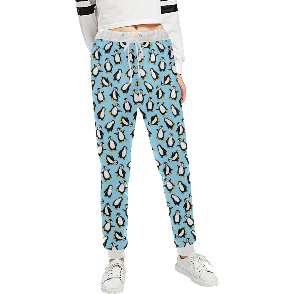 Penguin Happy Print Unisex Sweatpants