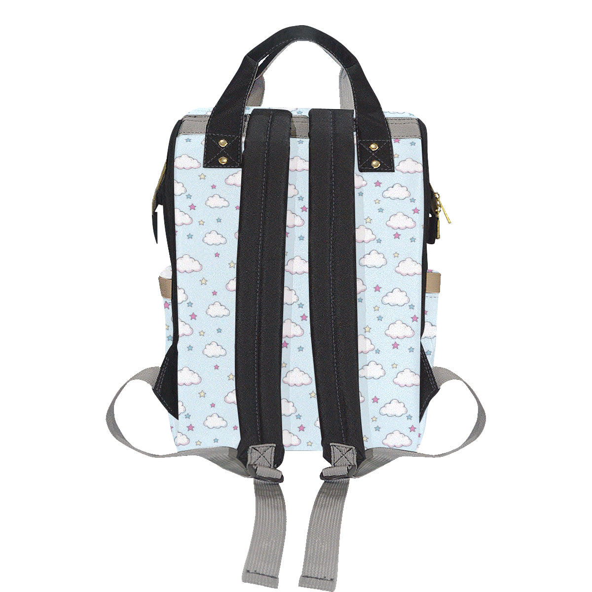 Cloud  Pattern Print Design 01 Diaper Bag Backpack