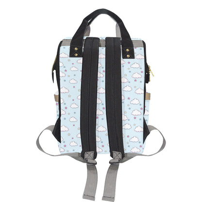 Cloud  Pattern Print Design 01 Diaper Bag Backpack