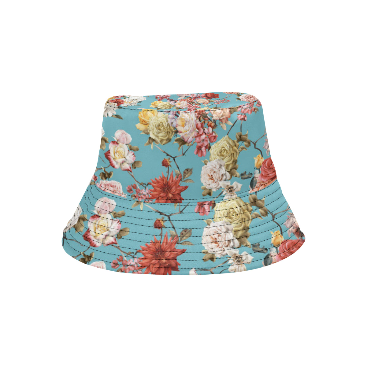Summer Floral Pattern Print Design SF05 Unisex Bucket Hat