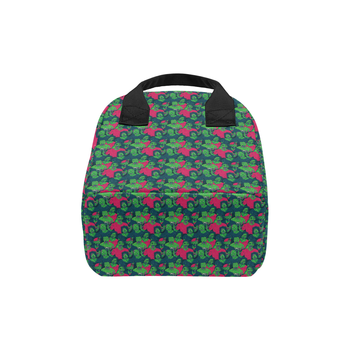 Zombie Themed Design Pattern Print Insulated Lunch Bag