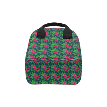 Zombie Themed Design Pattern Print Insulated Lunch Bag