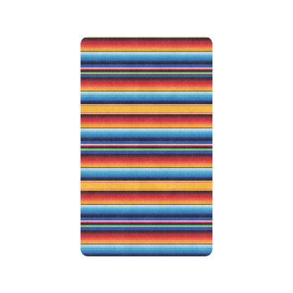 Mexican Blanket Stripe Print Pattern Rubber Doormat