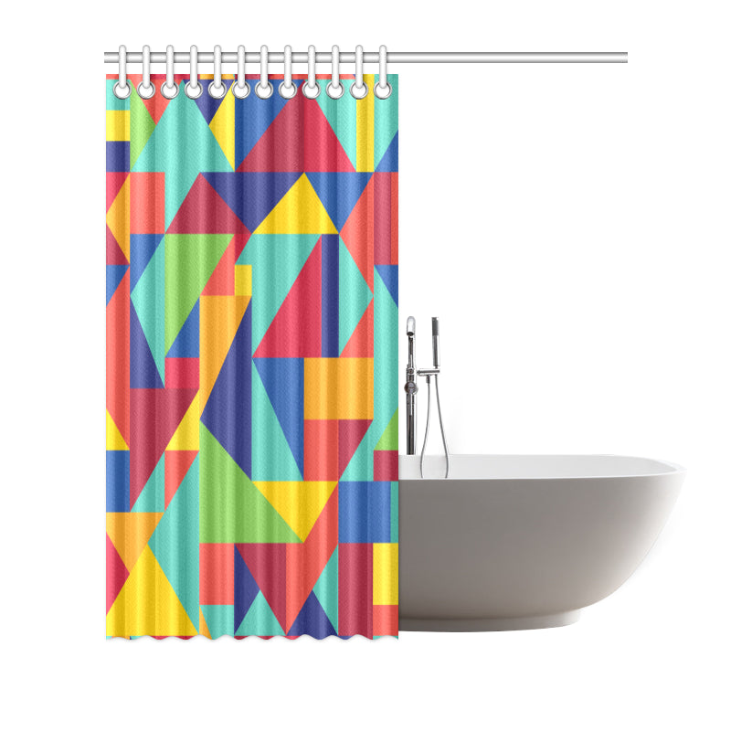 Mosaic Pattern Print Design 01 Shower Curtain
