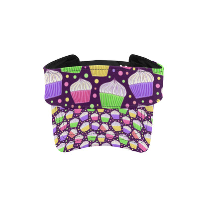 Cupcake Pattern Print Design CP07 Unisex Sun Visor