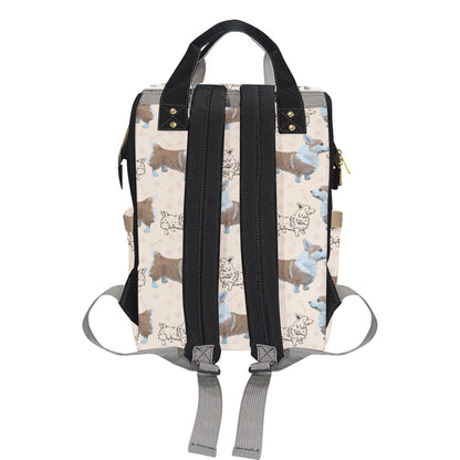 Pembroke Welsh Corgis Pattern Print Design A03 Diaper Bag Backpack