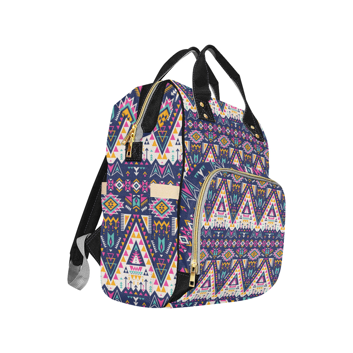 Pink Tribal Aztec native american Diaper Bag Backpack
