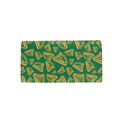 Harp Pattern Print Design 03 Women's Trifold Wallet