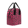 Cheetah Pink Print Pattern Insulated Lunch Bag