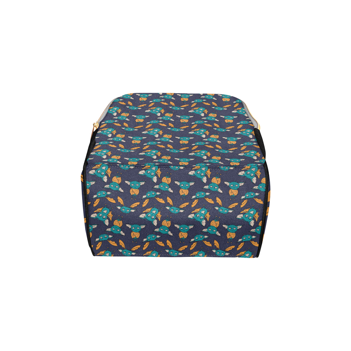 Bat Pattern Print Design 07 Diaper Bag Backpack