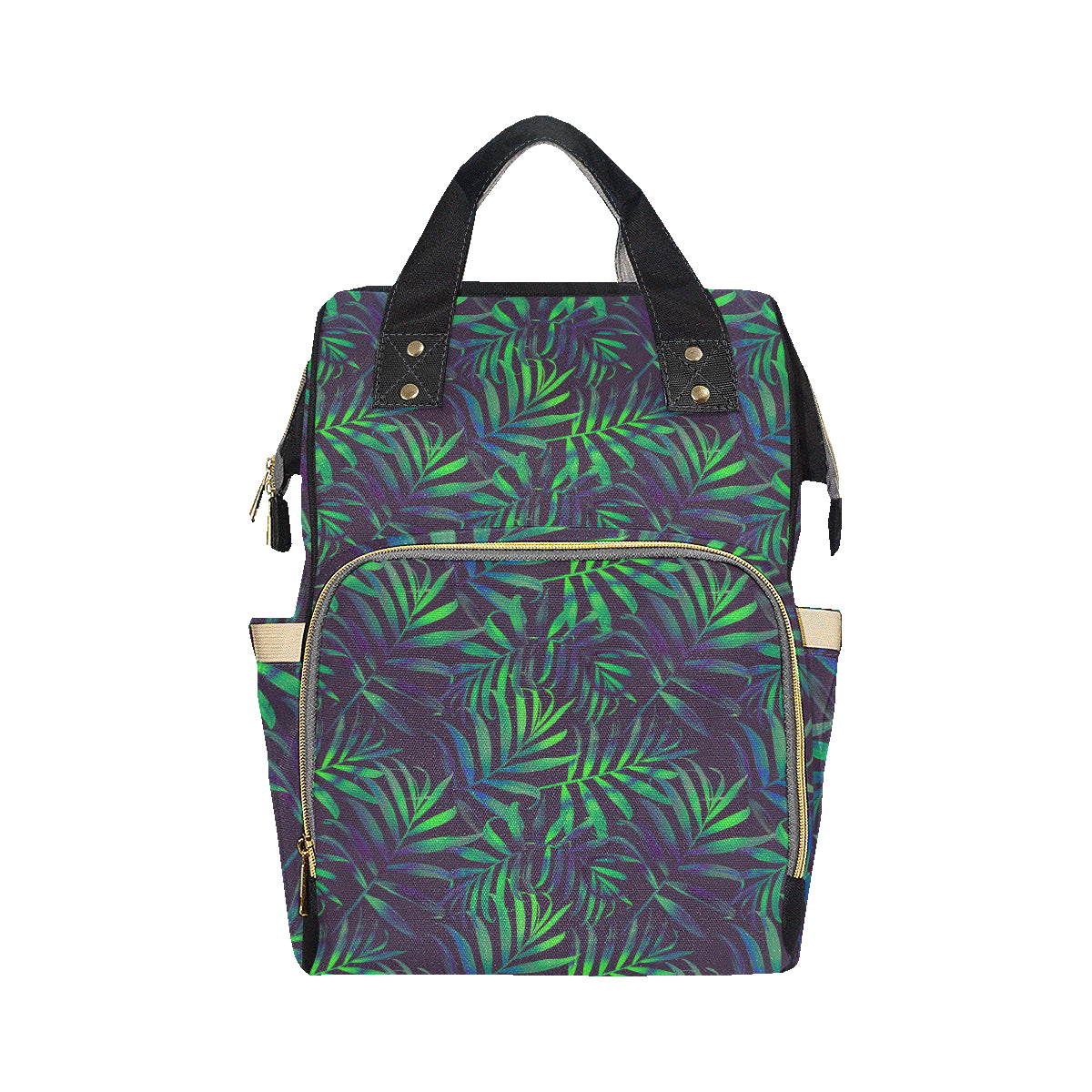 Palm Leaves Pattern Print Design PL01 Diaper Bag Backpack