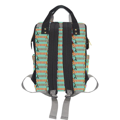 Dachshund Pattern Print Design 05 Diaper Bag Backpack