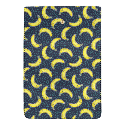 Banana Pattern Print Design BA09 Women's Trifold Wallet
