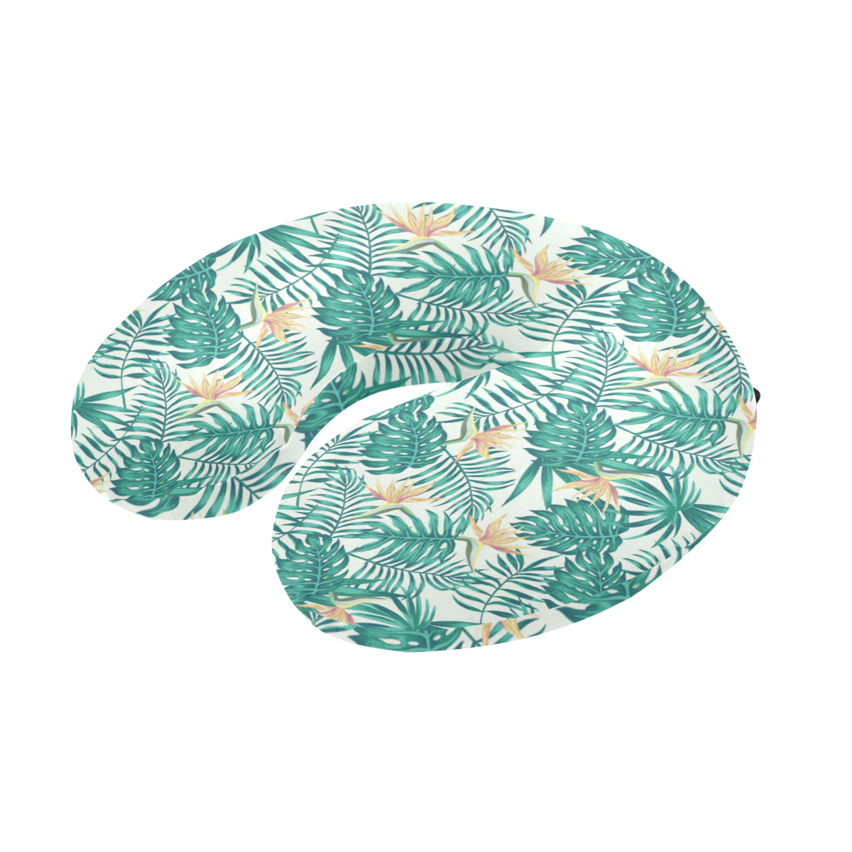 Bird Of Paradise Pattern Print Design 05 U-Shaped Travel Neck Pillow