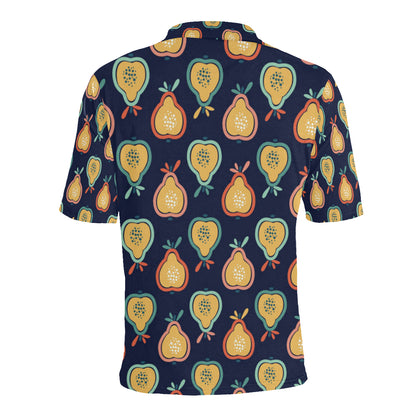 Pear Pattern Print Design PE03 Men Polo Shirt