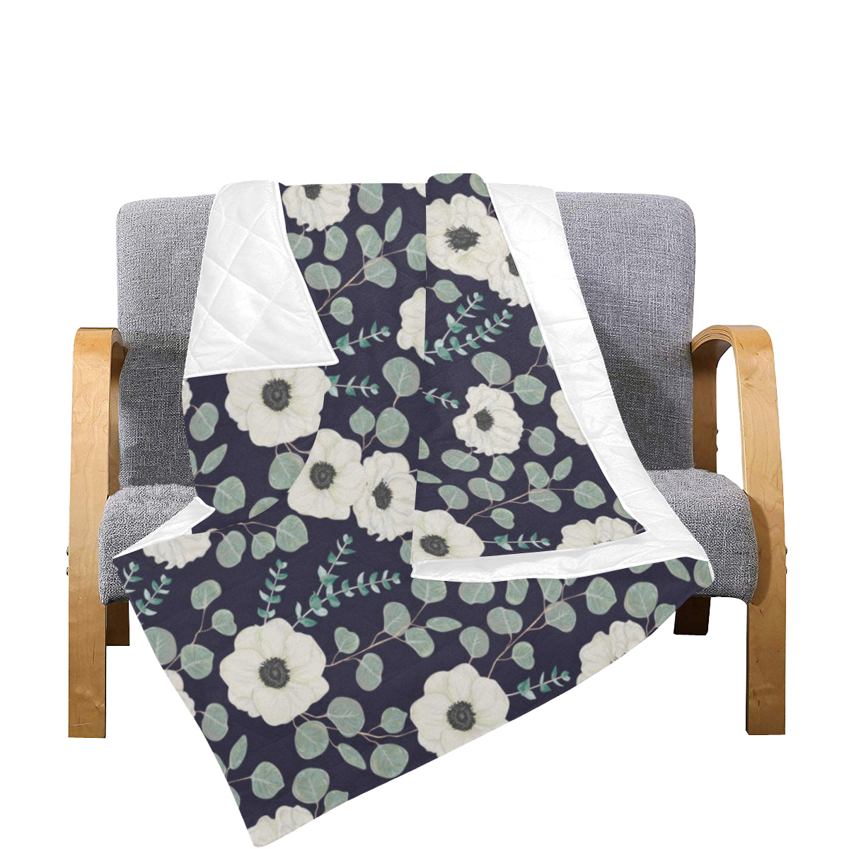 Anemone Pattern Print Design AM01 Premium Quilt