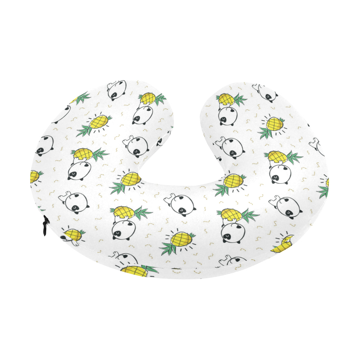 Bull Terriers Pattern Print Design 05 U-Shaped Travel Neck Pillow