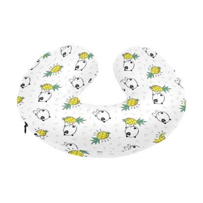 Bull Terriers Pattern Print Design 05 U-Shaped Travel Neck Pillow