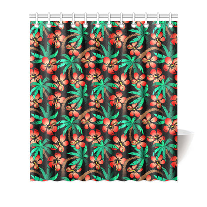 Hawaiian Themed Pattern Print Design H022 Shower Curtain