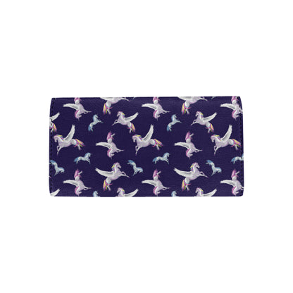 Pegasus Pattern Print Design 02 Women's Trifold Wallet